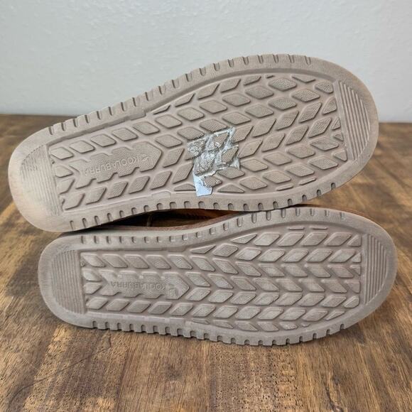 Koolaburra UGG Victoria Short Bow Shearling Sheepskin Boot Chestnut Suede Sz 7 - Picture 11 of 11